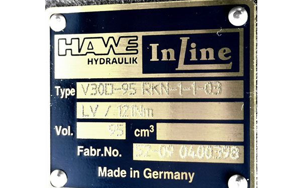 哈威HAWE柱塞泵V30D-95RKN-1-1-03