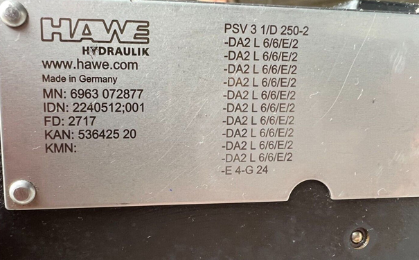 哈威HAWE比例多路换向阀PSV31/D250-2